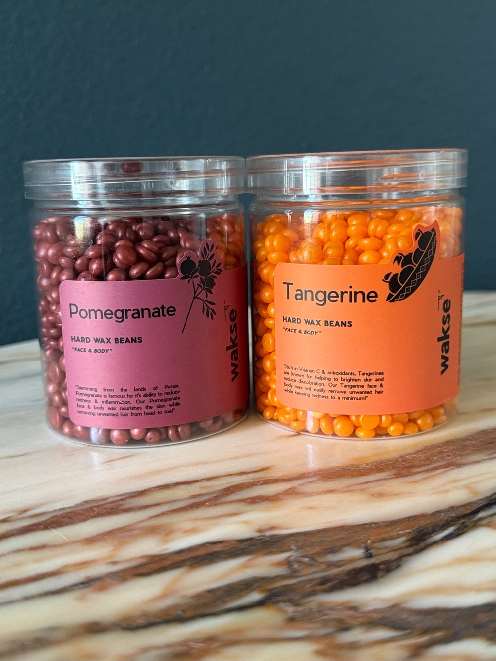 Wakse Pomegranate & Tangerine Hard Wax Beans